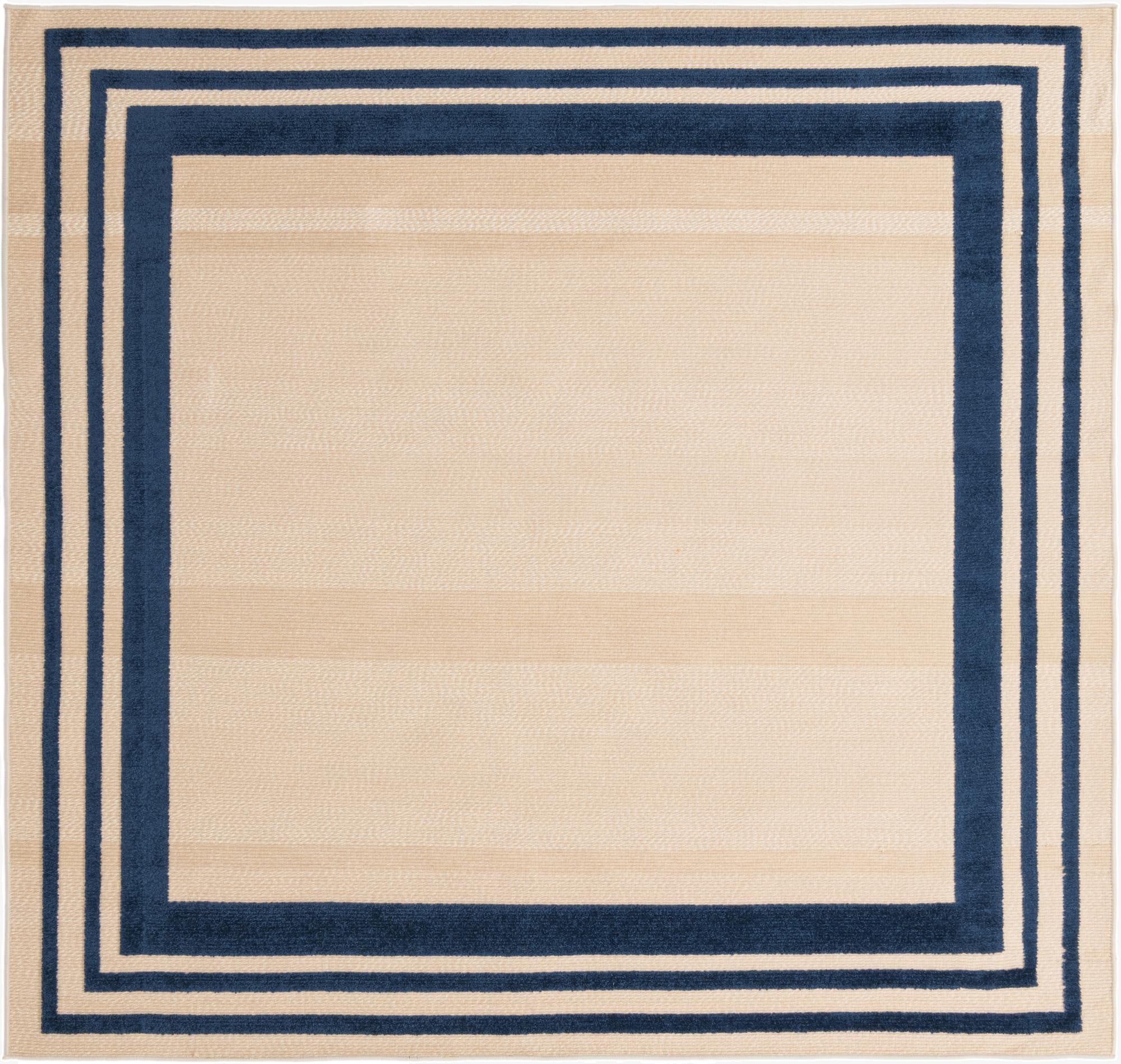  7' 10 x 7' 10  Washable Aruba Indoor / Outdoor Square Rug