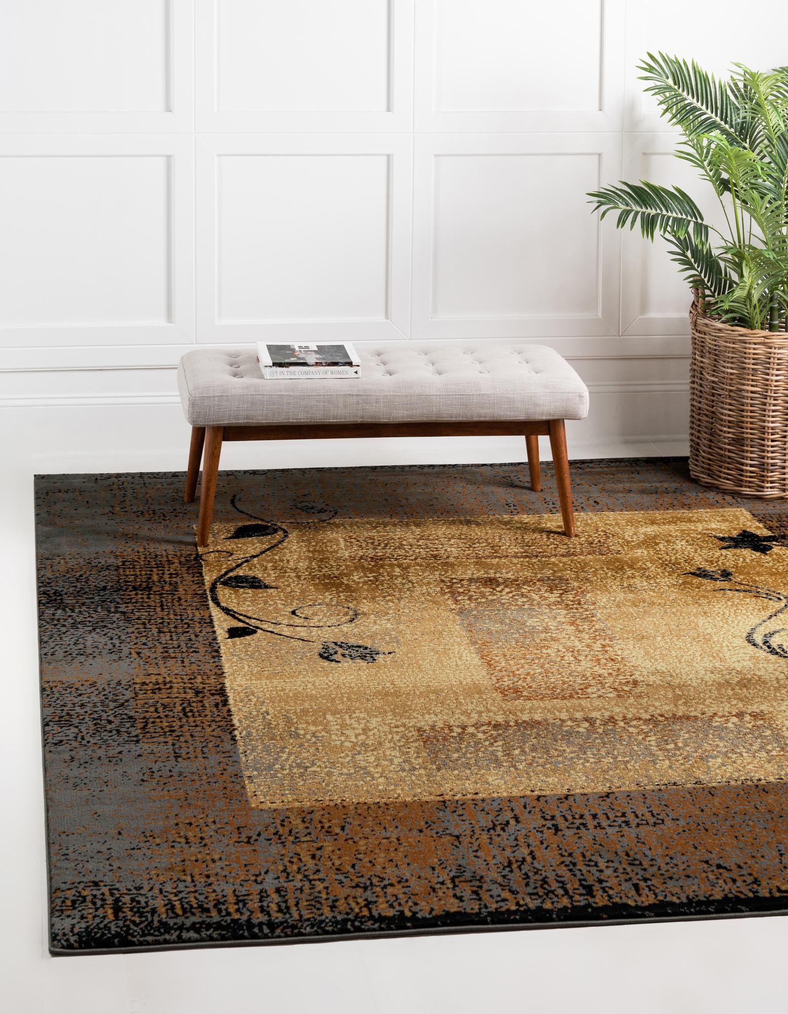Beige 5' 3 x 5' 3 Cafe Square Rug | Rugs.com