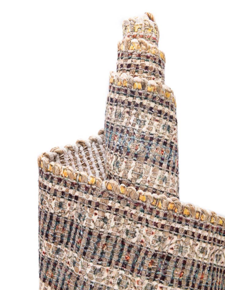 Detail image of  7' 10 x 7' 10  Hand Woven Chenille Jute Square Rug