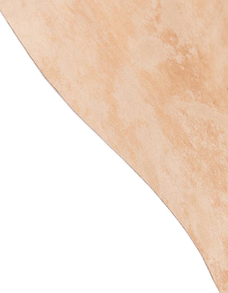 Detail image of  6' 2 x 6' 6 Cowhide Leather Square Rug