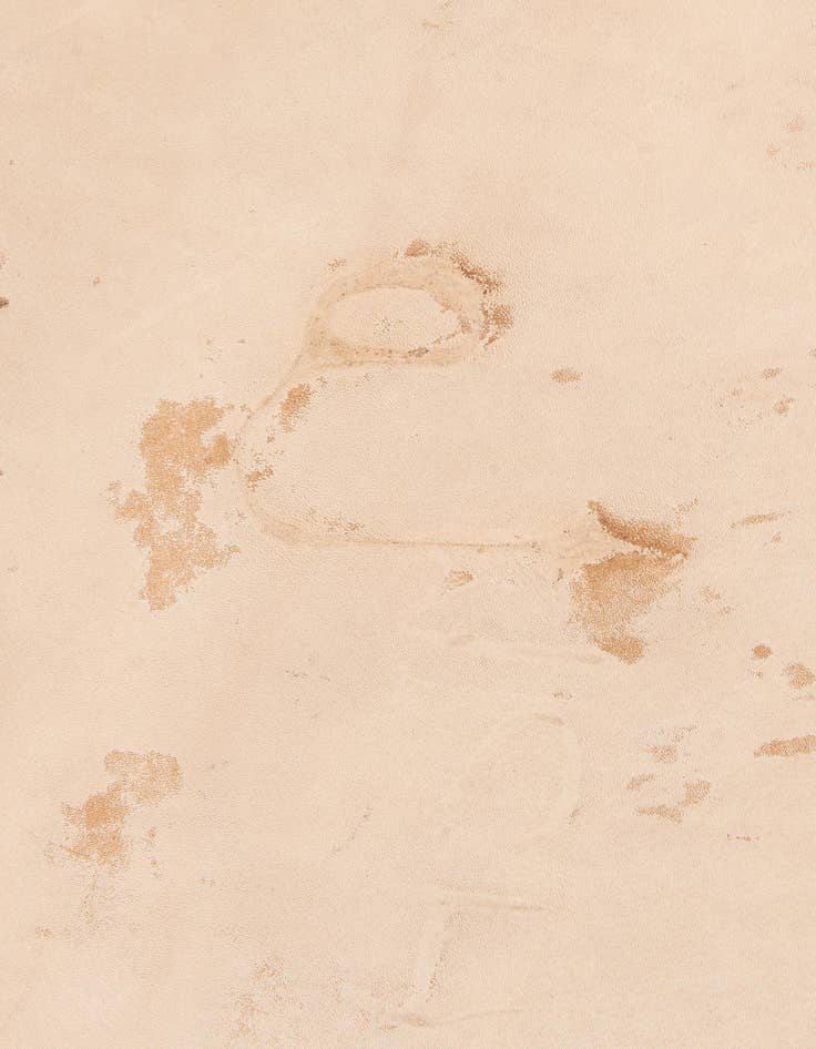 Detail image of  6' 4 x 6' 11 Cowhide Leather Square Rug