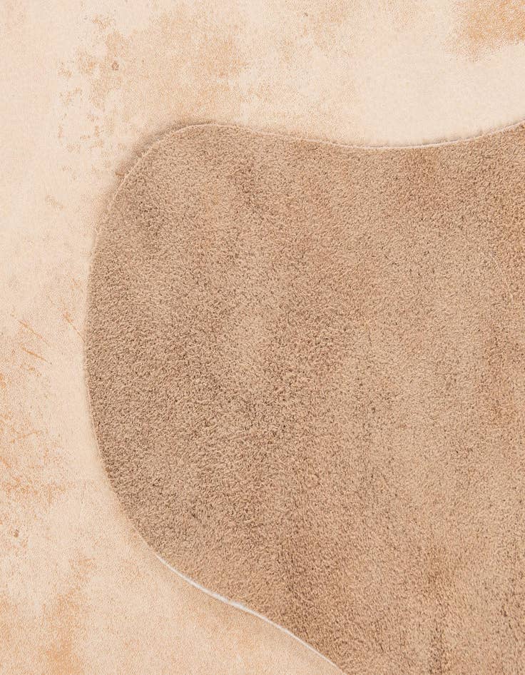 Detail image of  6' 4 x 6' 11 Cowhide Leather Square Rug