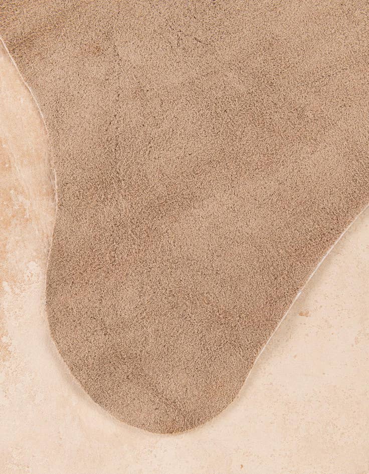 Detail image of  6' 4 x 6' 6 Cowhide Leather Square Rug