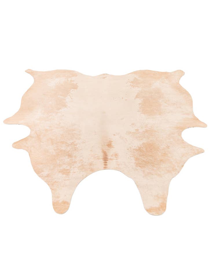 Detail image of  6' 1 x 6' 7 Cowhide Leather Square Rug