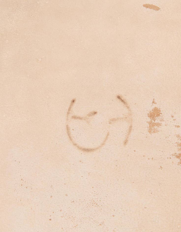 Detail image of  6' 1 x 6' 7 Cowhide Leather Square Rug