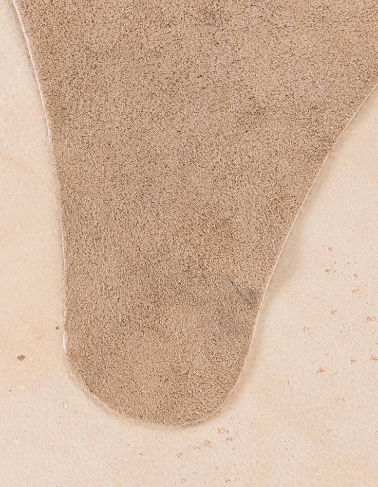 Detail image of  6' 1 x 6' 7 Cowhide Leather Square Rug