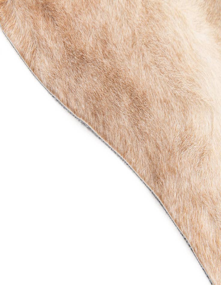 Detail image of  7' x 7' 1 Cowhide Leather Square Rug