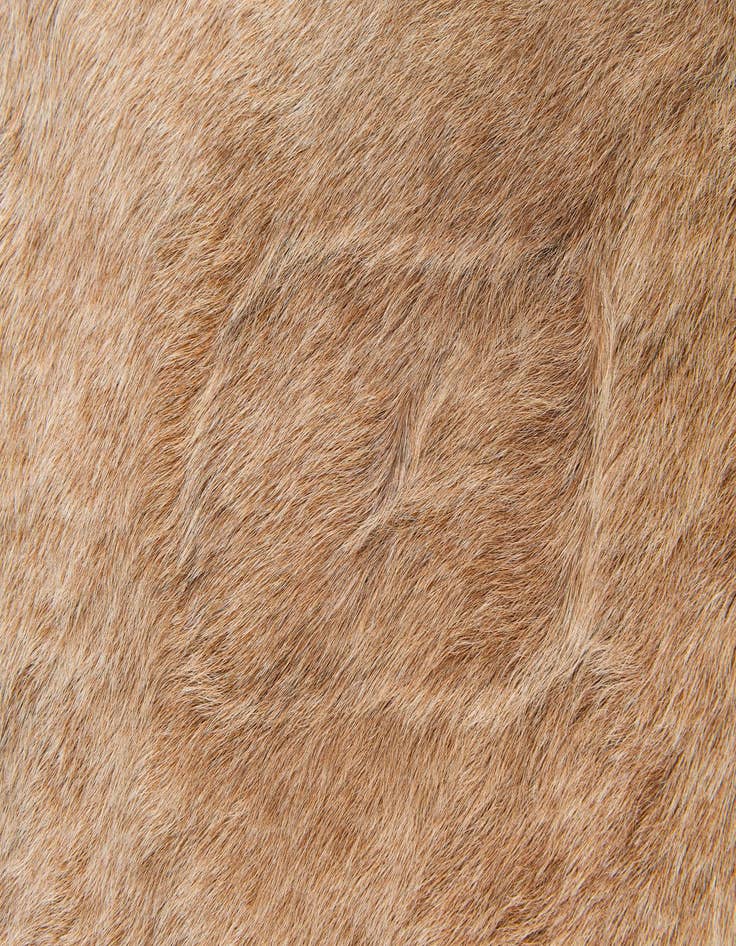 Detail image of  7' x 7' 1 Cowhide Leather Square Rug