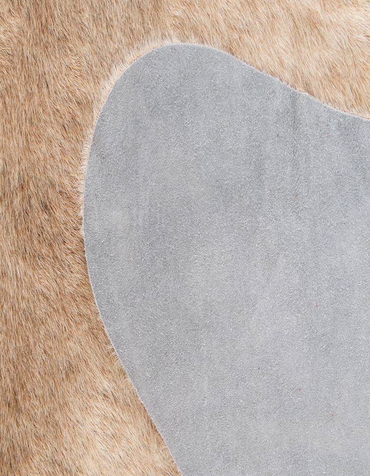 Detail image of  7' x 7' 1 Cowhide Leather Square Rug