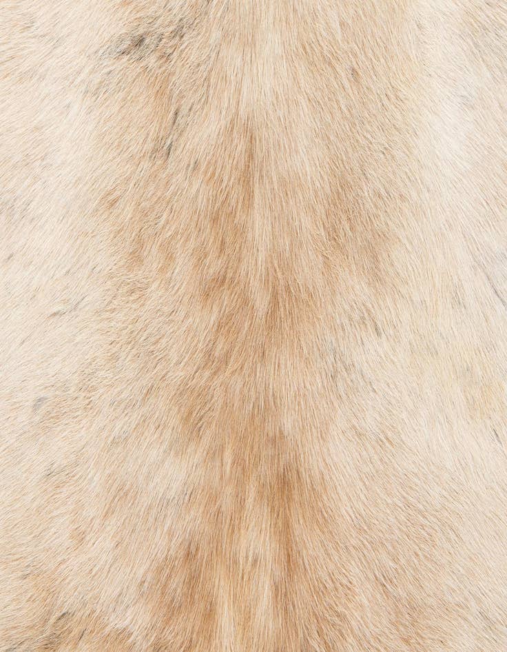 Detail image of  5' 10 x 6' 5 Cowhide Leather Square Rug