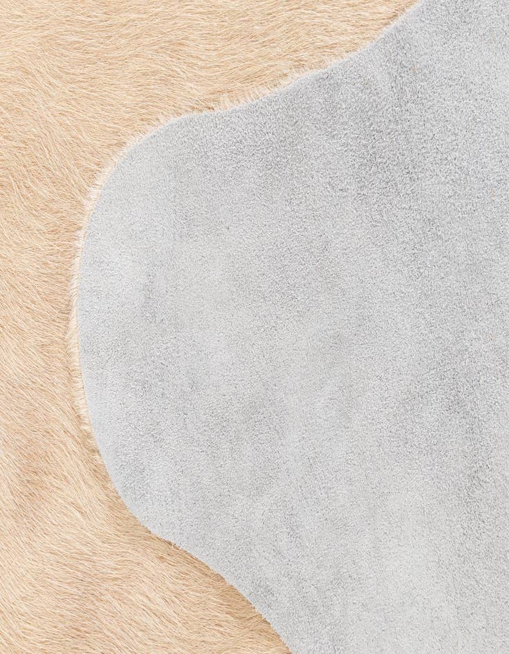 Detail image of  6' 2 x 6' 8 Cowhide Leather Square Rug