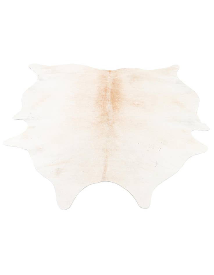 Detail image of  5' 11 x 6' 5 Cowhide Leather Square Rug