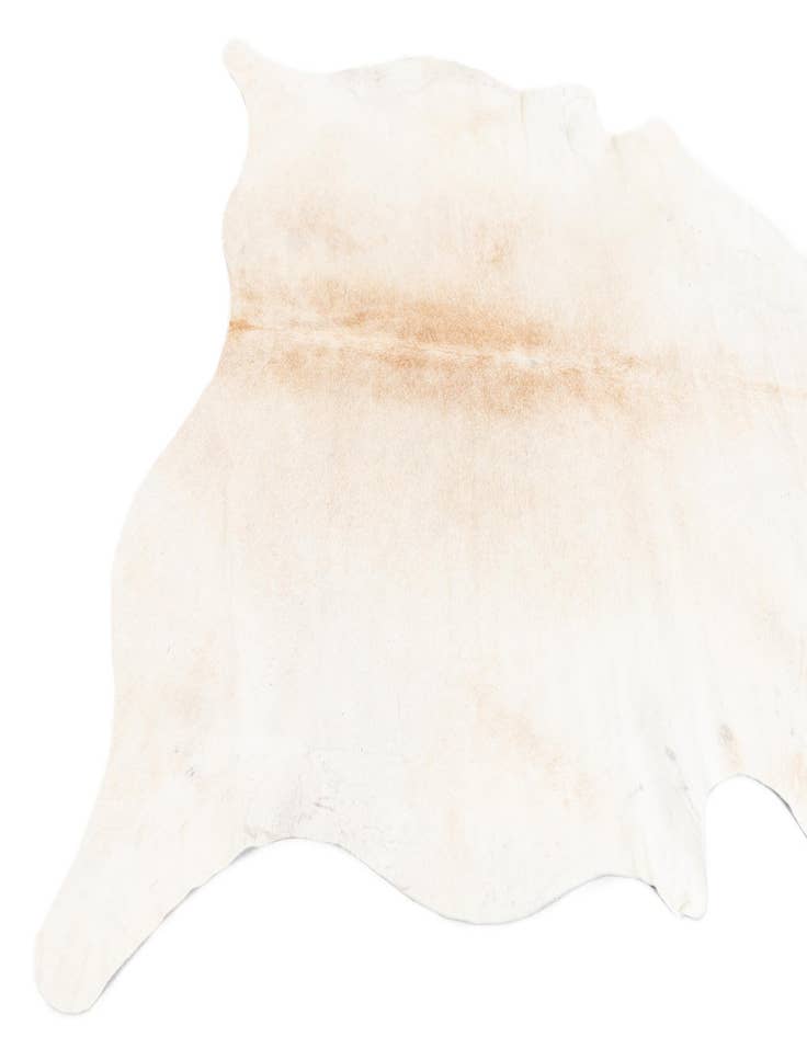 Detail image of  5' 11 x 6' 5 Cowhide Leather Square Rug