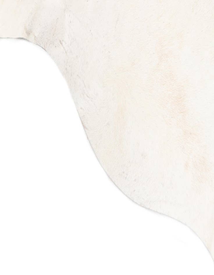 Detail image of  5' 11 x 6' 5 Cowhide Leather Square Rug