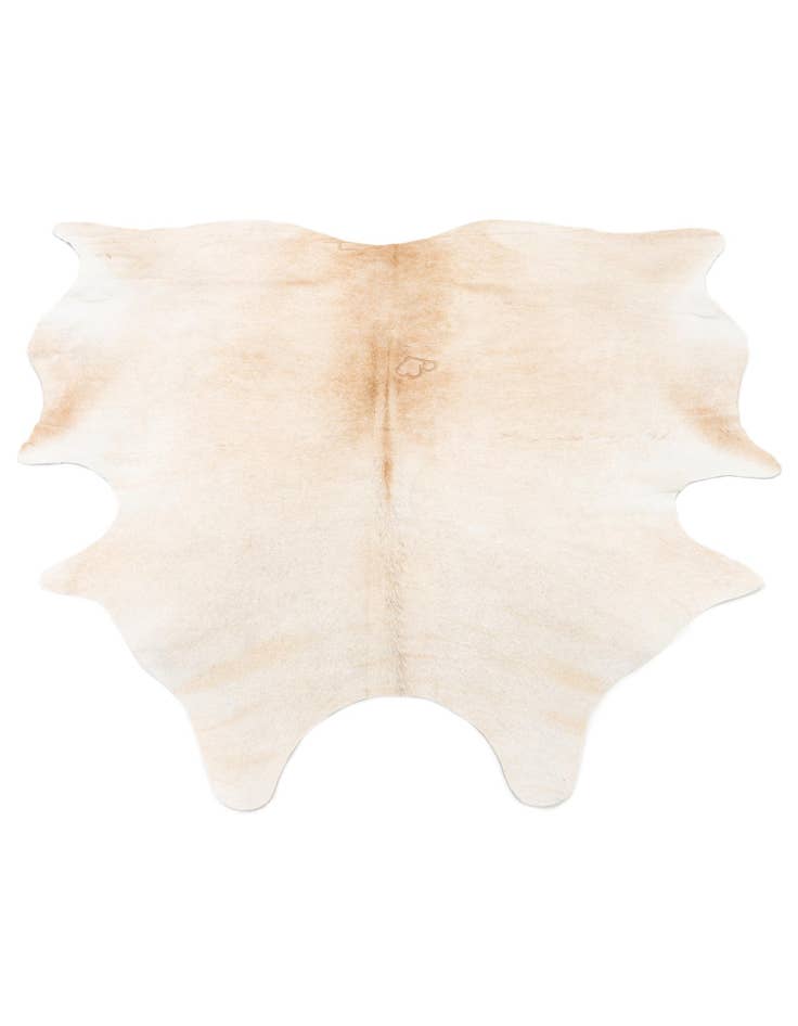 Detail image of  5' 4 x 5' 11 Cowhide Leather Square Rug