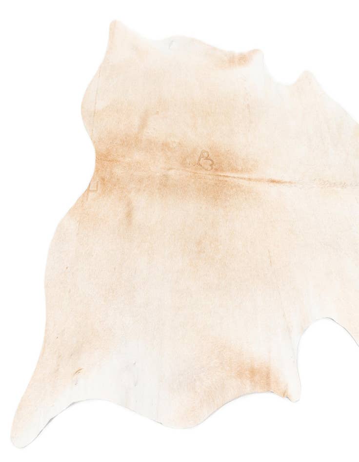Detail image of  5' 4 x 5' 11 Cowhide Leather Square Rug