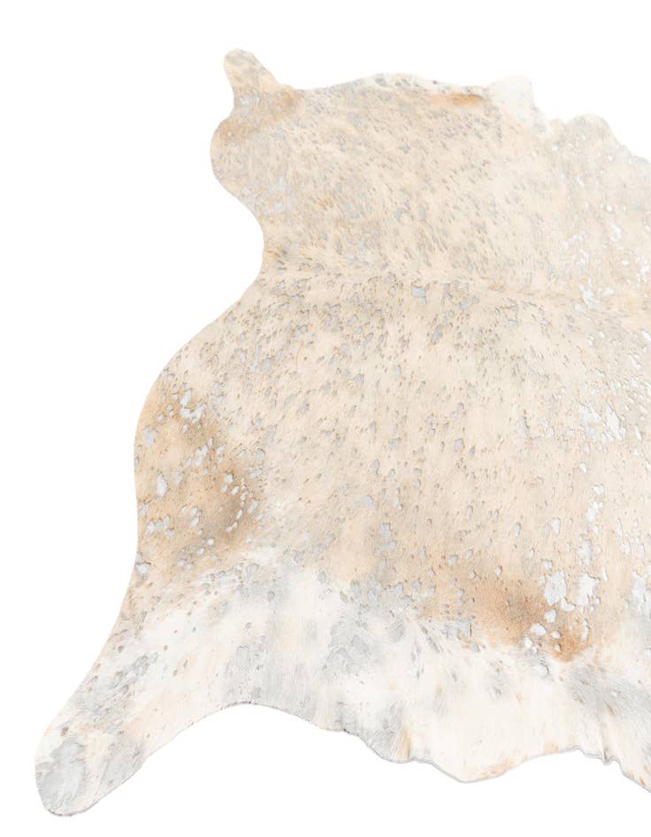 Detail image of  6' 2 x 6' 10 Cowhide Leather Square Rug