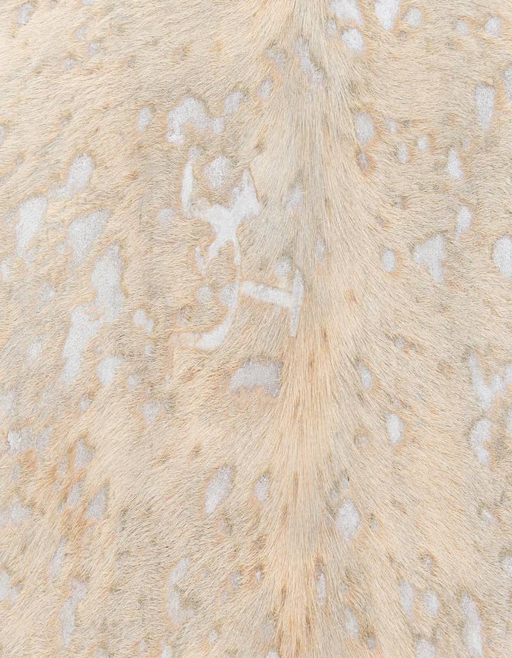 Detail image of  6' 2 x 6' 10 Cowhide Leather Square Rug