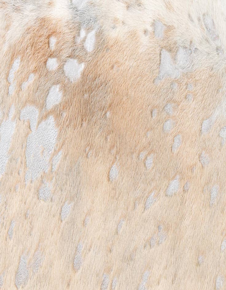 Detail image of  6' 2 x 6' 10 Cowhide Leather Square Rug