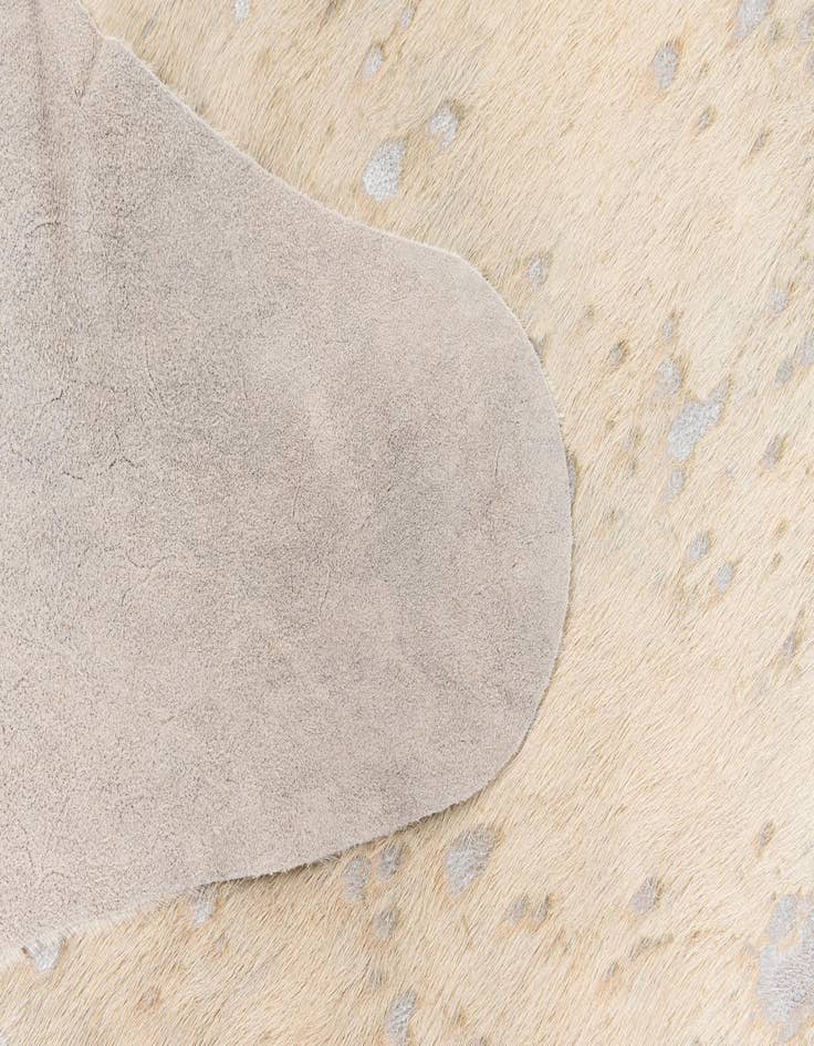 Detail image of  6' 2 x 6' 10 Cowhide Leather Square Rug