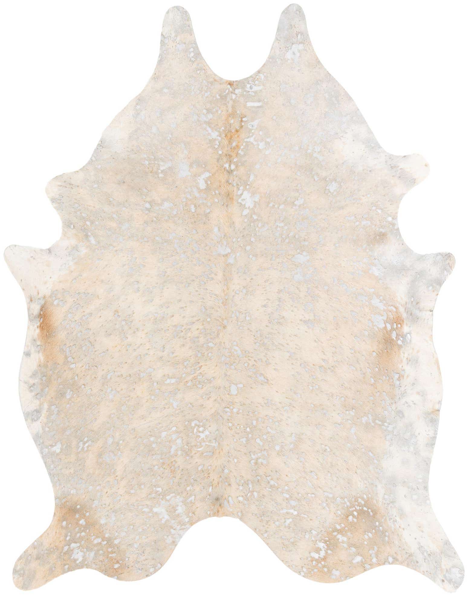 Primary image  6' 2 x 6' 10 Cowhide Leather Square Rug