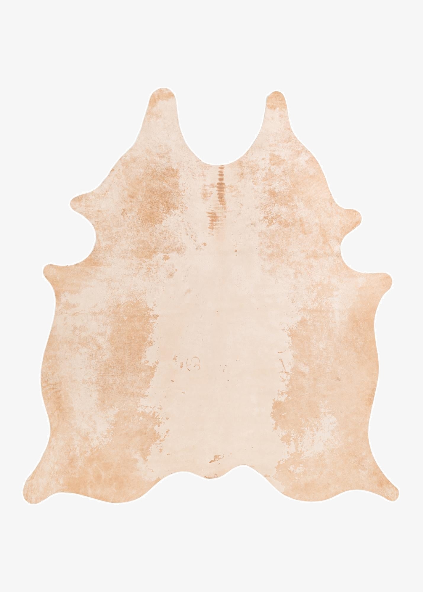  6' 1 x 6' 7 Cowhide Leather Square Rug