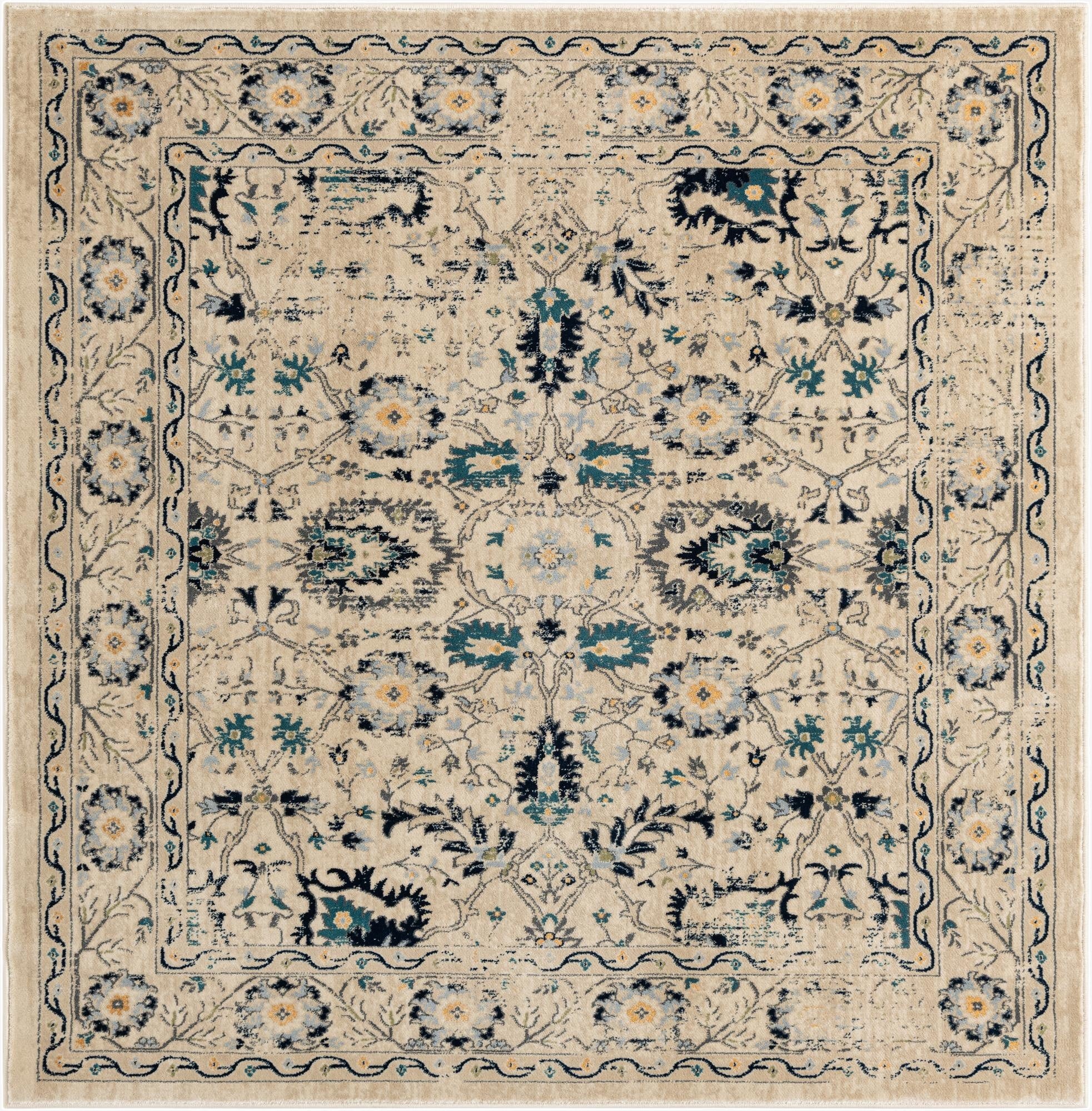  6' x 6' Dahlia Square Rug