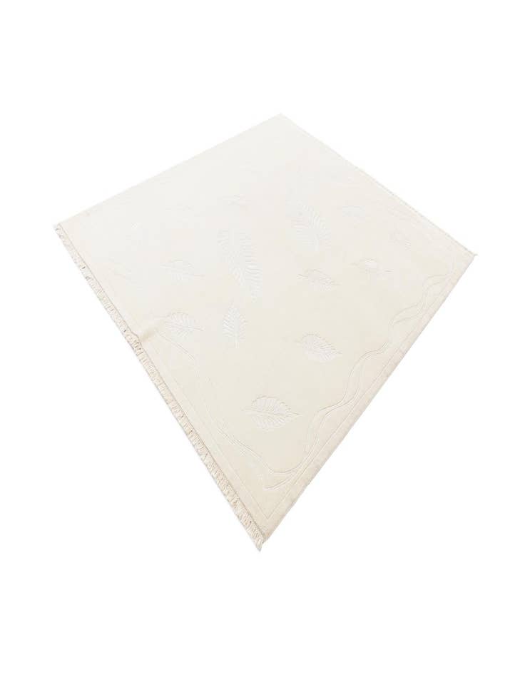 Detail image of  6' 11 x 7' 9  Hand Knotted Darya Wool Square Rug