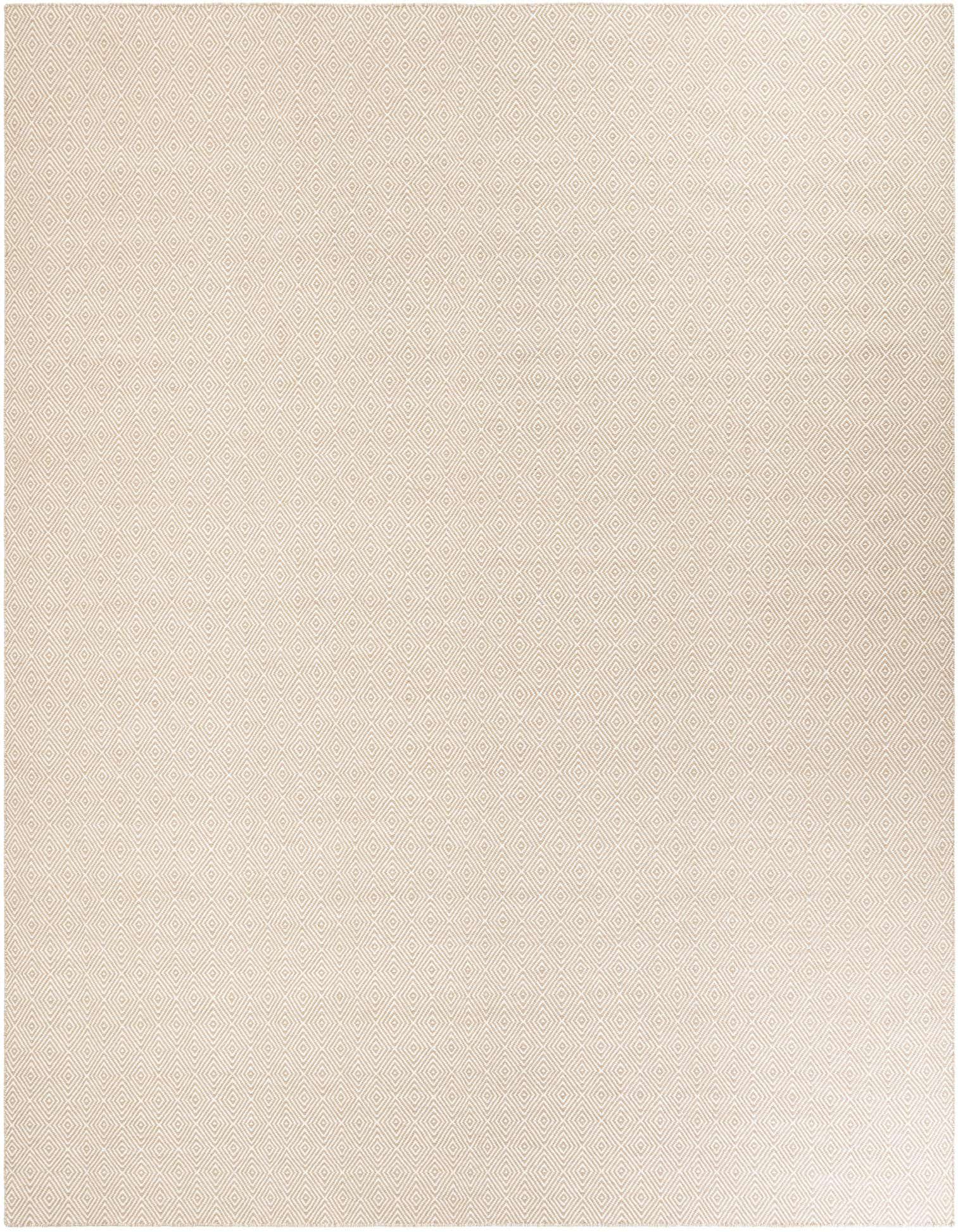 Primary image  12' x 12'  Hand Woven Geo Trellis Flatweave Square Rug