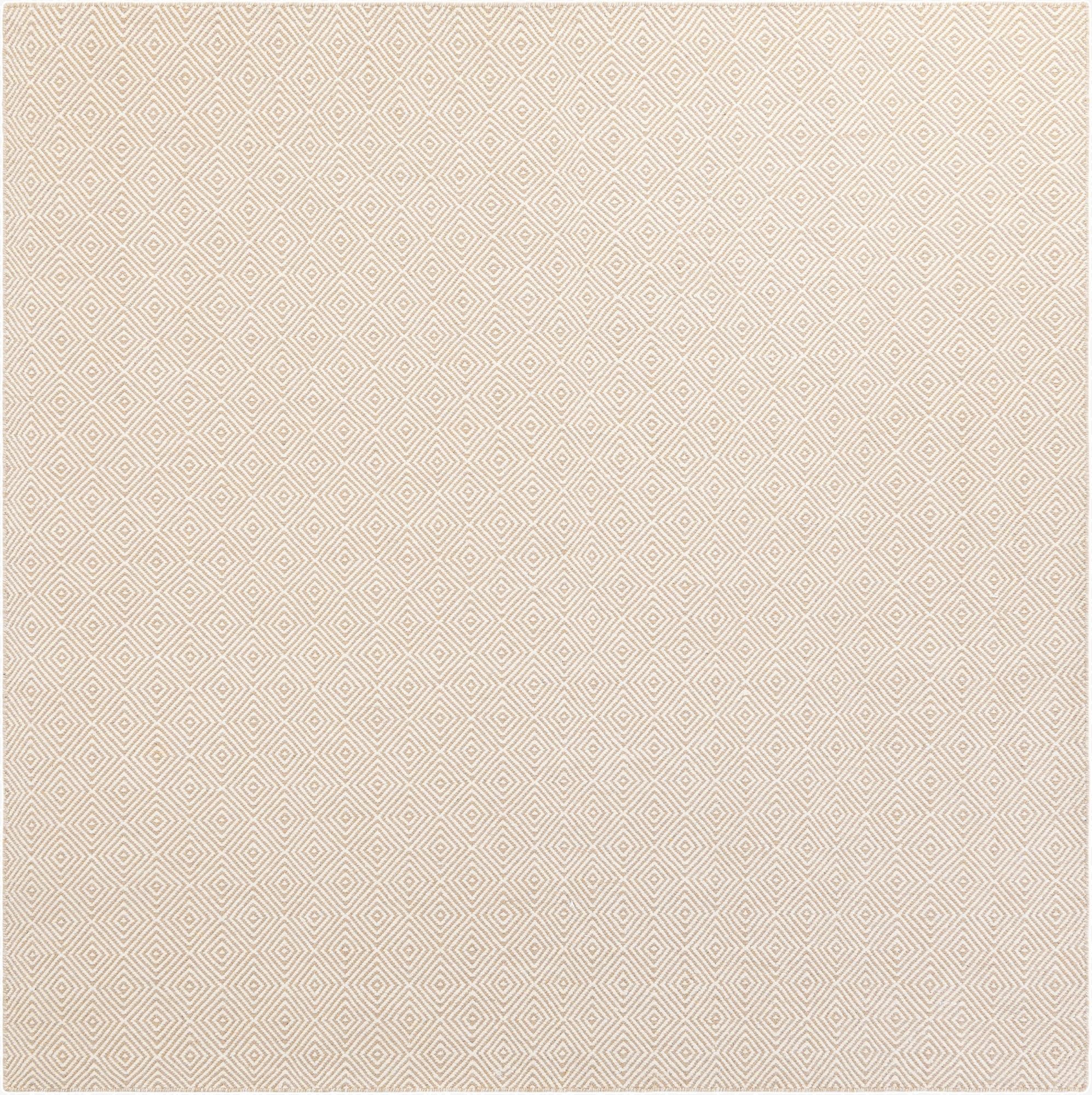  7' 10 x 7' 10  Hand Woven Geo Trellis Flatweave Square Rug