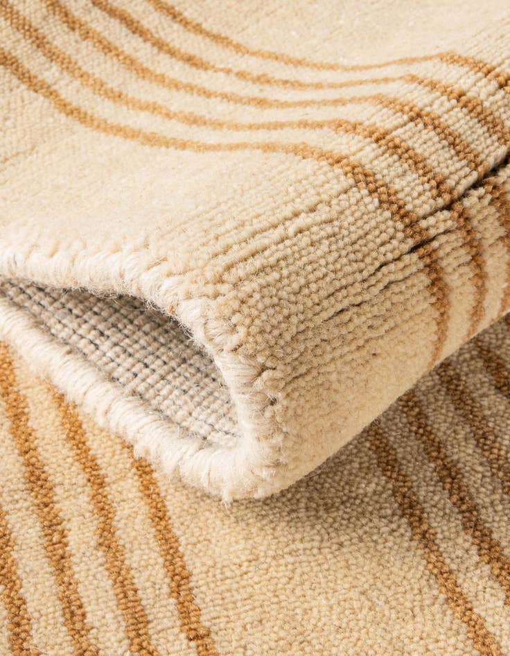 Detail image of  5' 1 x 5' 1 Jill Zarin Striped Wool Square Rug