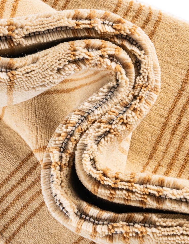 Detail image of  5' 1 x 5' 1 Jill Zarin Striped Wool Square Rug