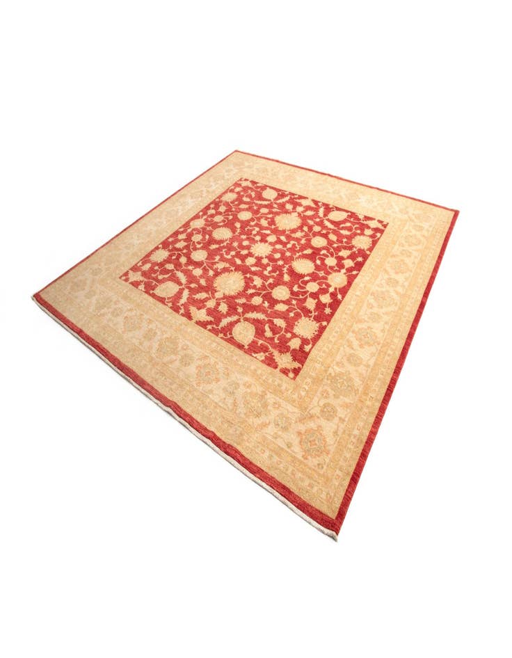 Detail image of  9' 9 x 9' 11 Kaizar Wool Square Rug