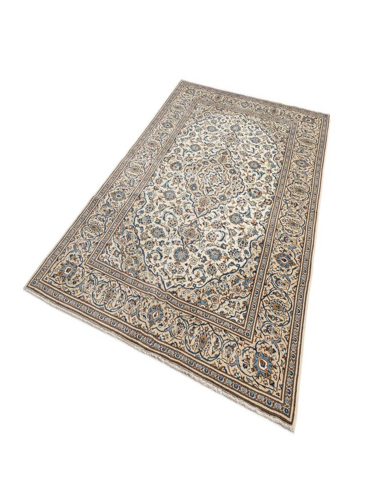 Detail image of  9' 11 x 10' 3 Kashan Wool Square Rug