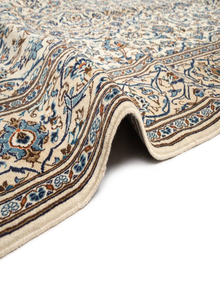 Detail image of  9' 11 x 10' 3 Kashan Wool Square Rug