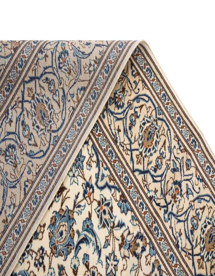 Detail image of  9' 11 x 10' 3 Kashan Wool Square Rug