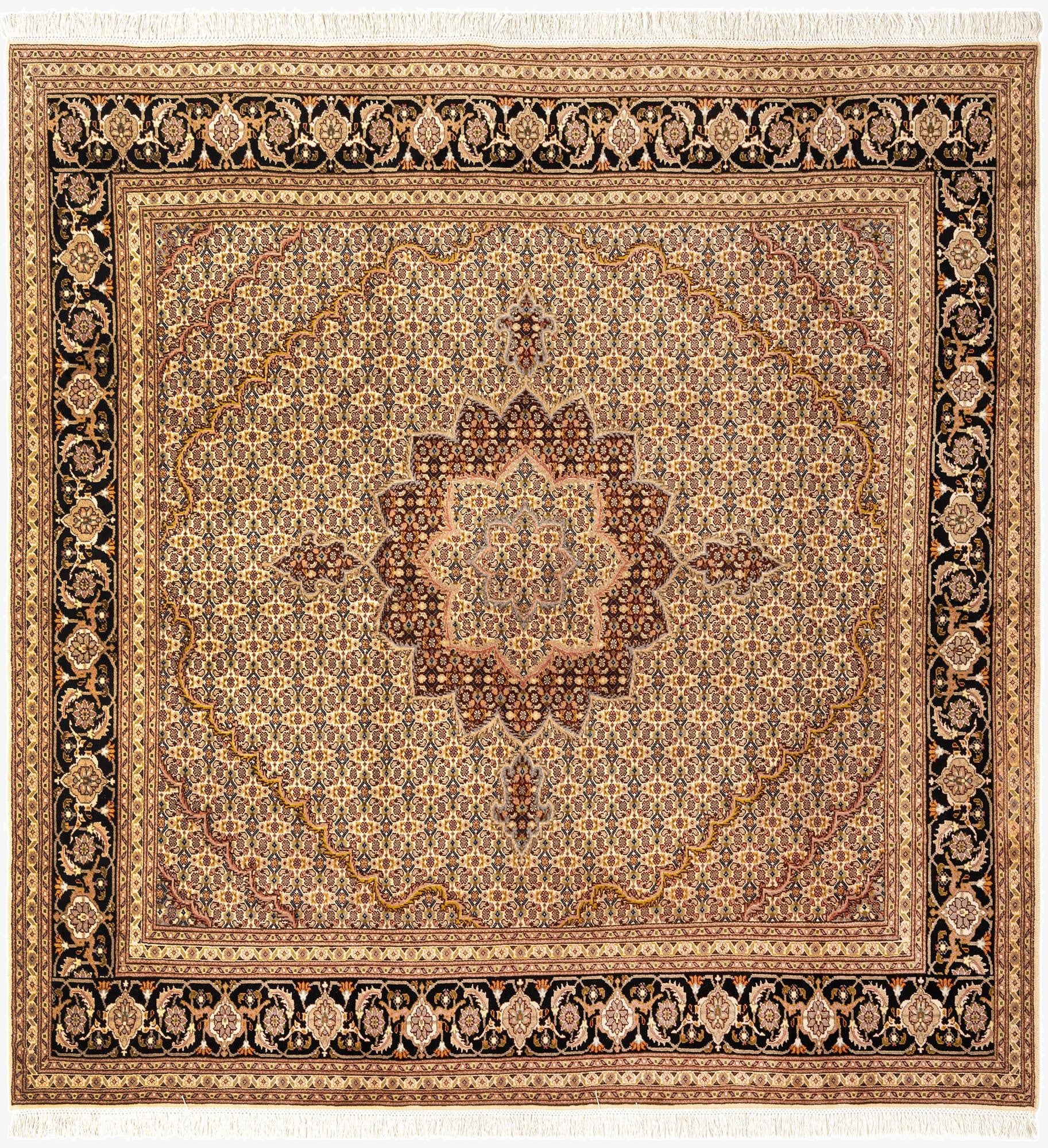  8' 2 x 8' 5 Kashan Wool Square Rug