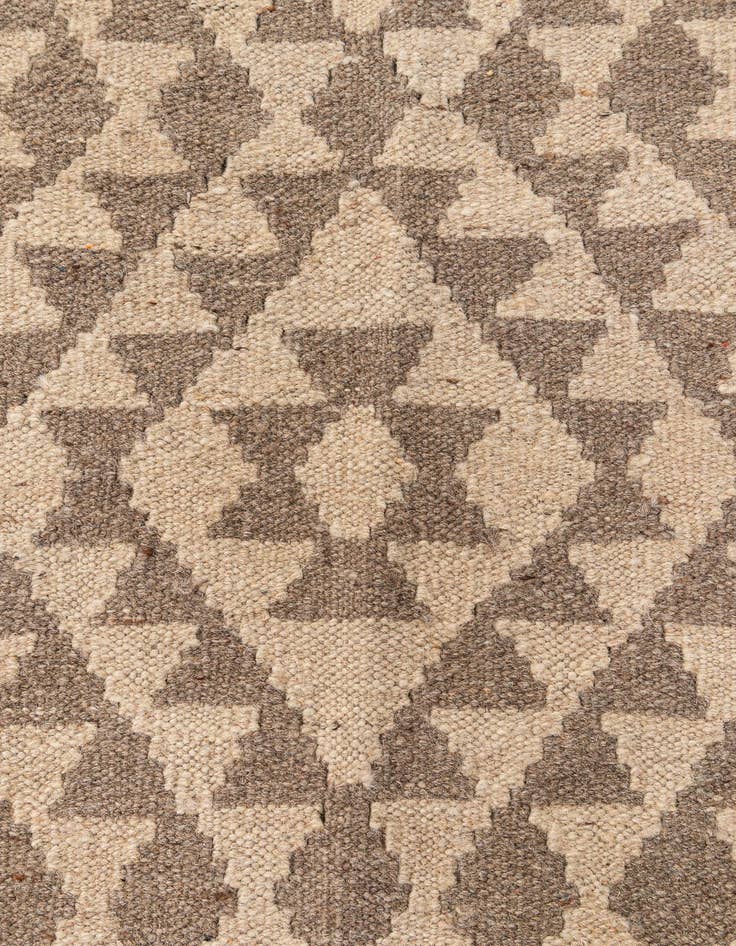 Detail image of  4' 9 x 5' 3  Hand Woven Kilim Maymana Wool Square Rug