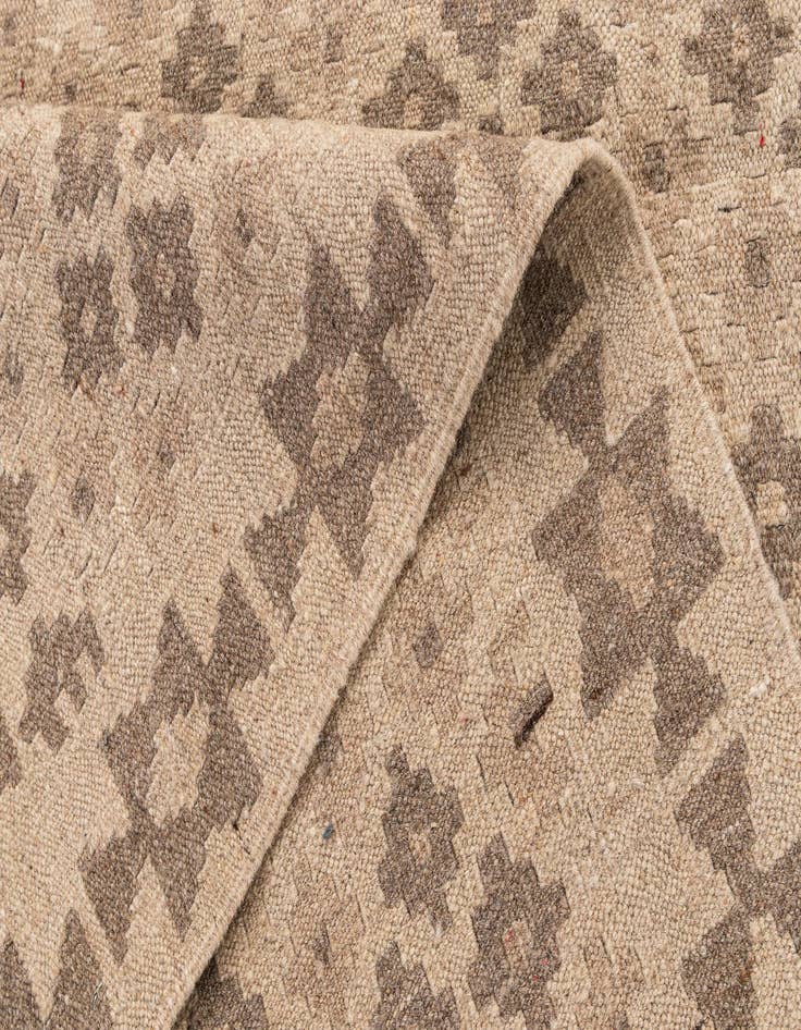 Detail image of  5' 1 x 5' 2  Hand Woven Kilim Maymana Wool Square Rug