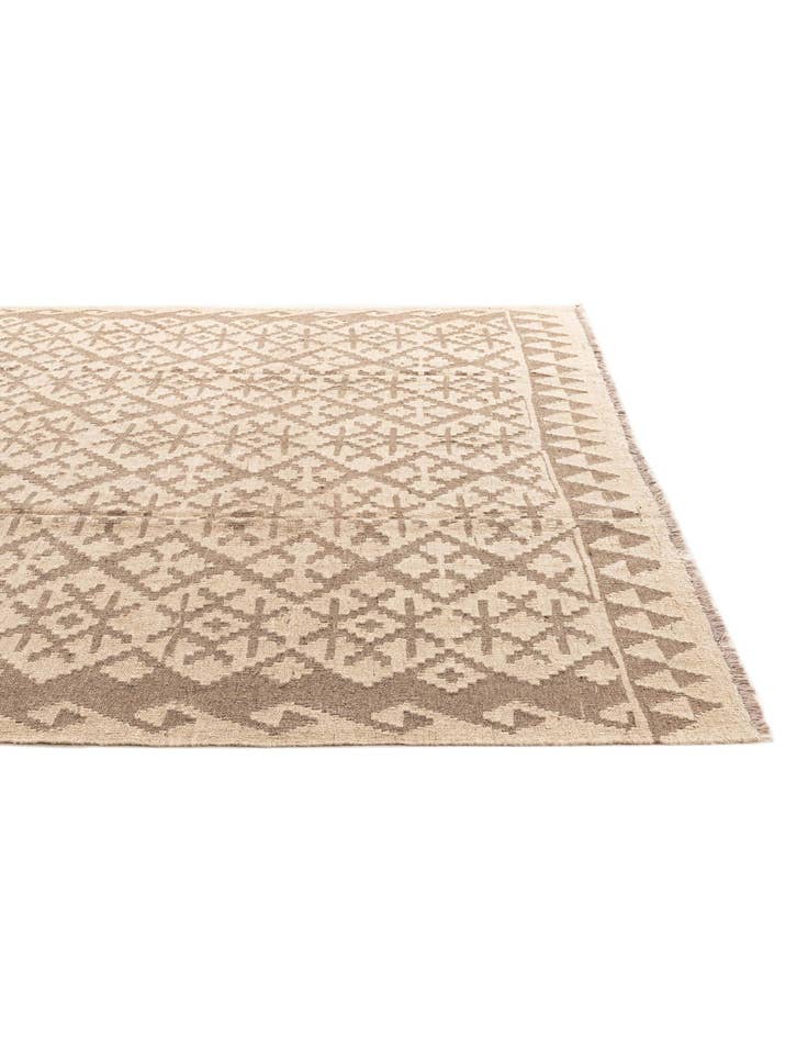 Detail image of  6' 7 x 6' 8  Hand Woven Kilim Maymana Wool Square Rug