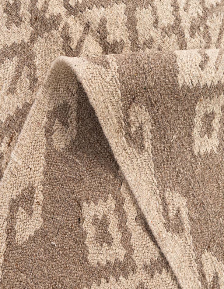 Detail image of  6' 6 x 6' 8  Hand Woven Kilim Maymana Wool Square Rug