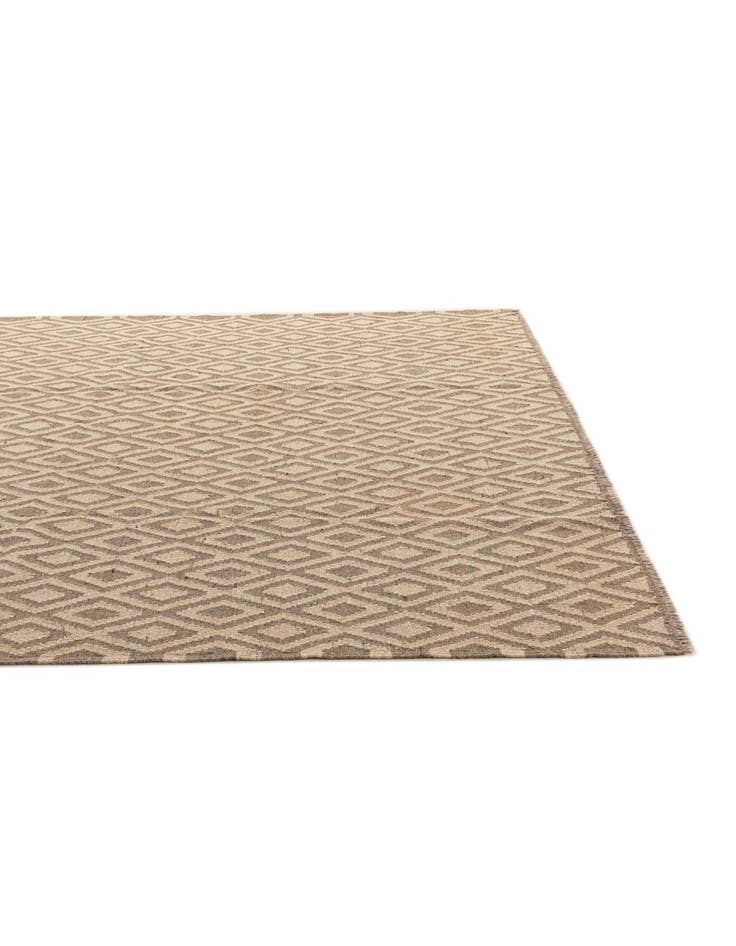 Detail image of  6' 8 x 7'  Hand Woven Kilim Maymana Wool Square Rug