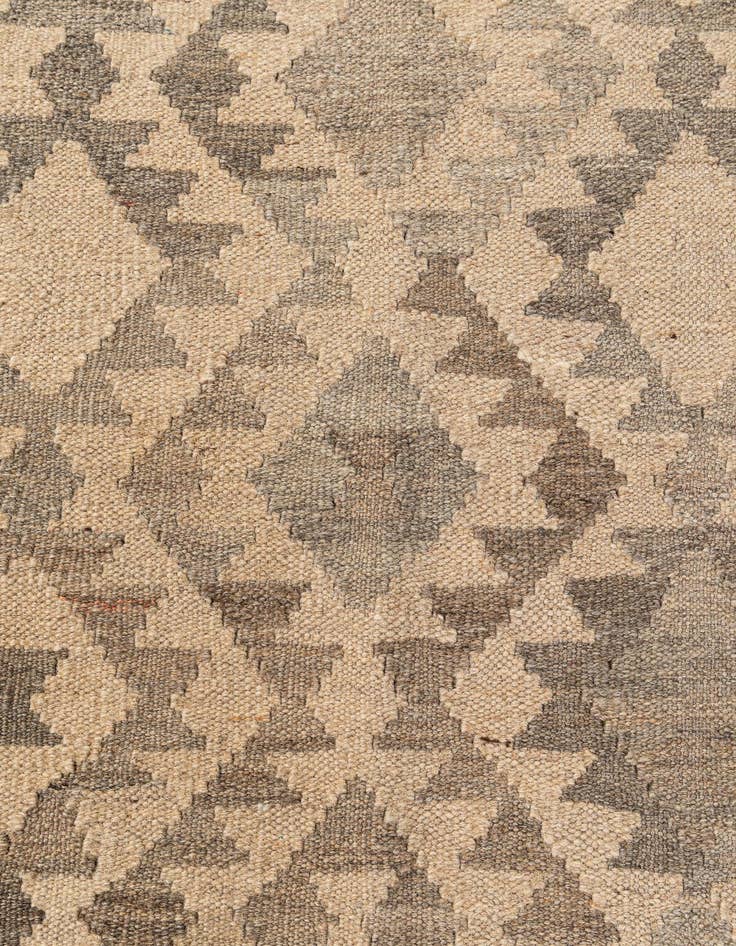 Detail image of  9' 9 x 10' 5  Hand Woven Kilim Maymana Wool Square Rug