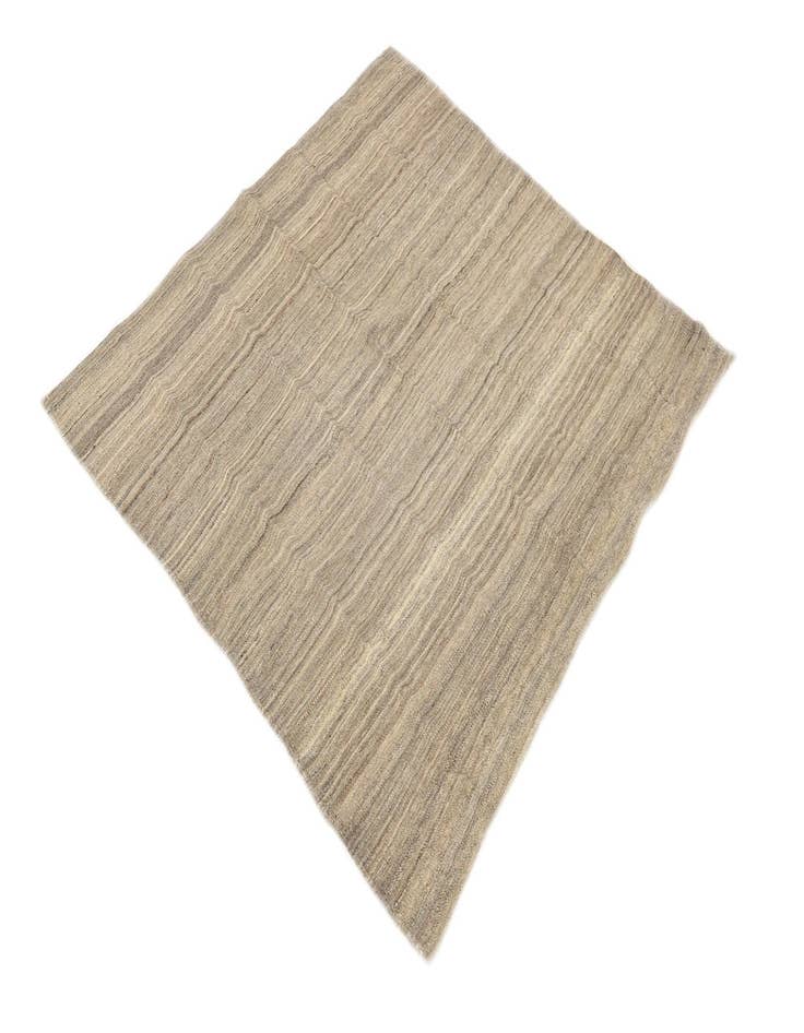 Detail image of  3' 10 x 3' 11  Hand Woven Kilim Modern Wool Square Rug