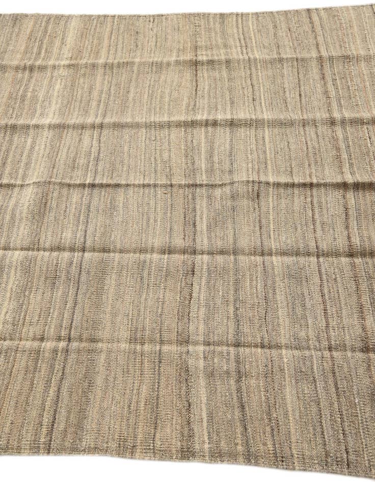 Detail image of  3' 10 x 3' 11  Hand Woven Kilim Modern Wool Square Rug