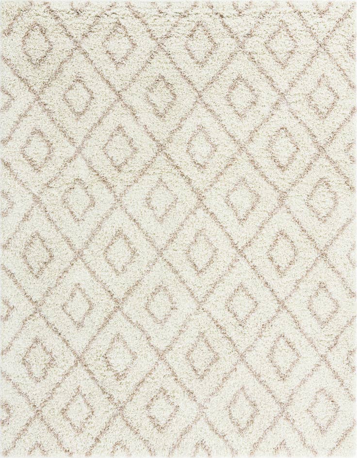 Detail image of  7' 10 x 7' 10 Lattice Shag Square Rug