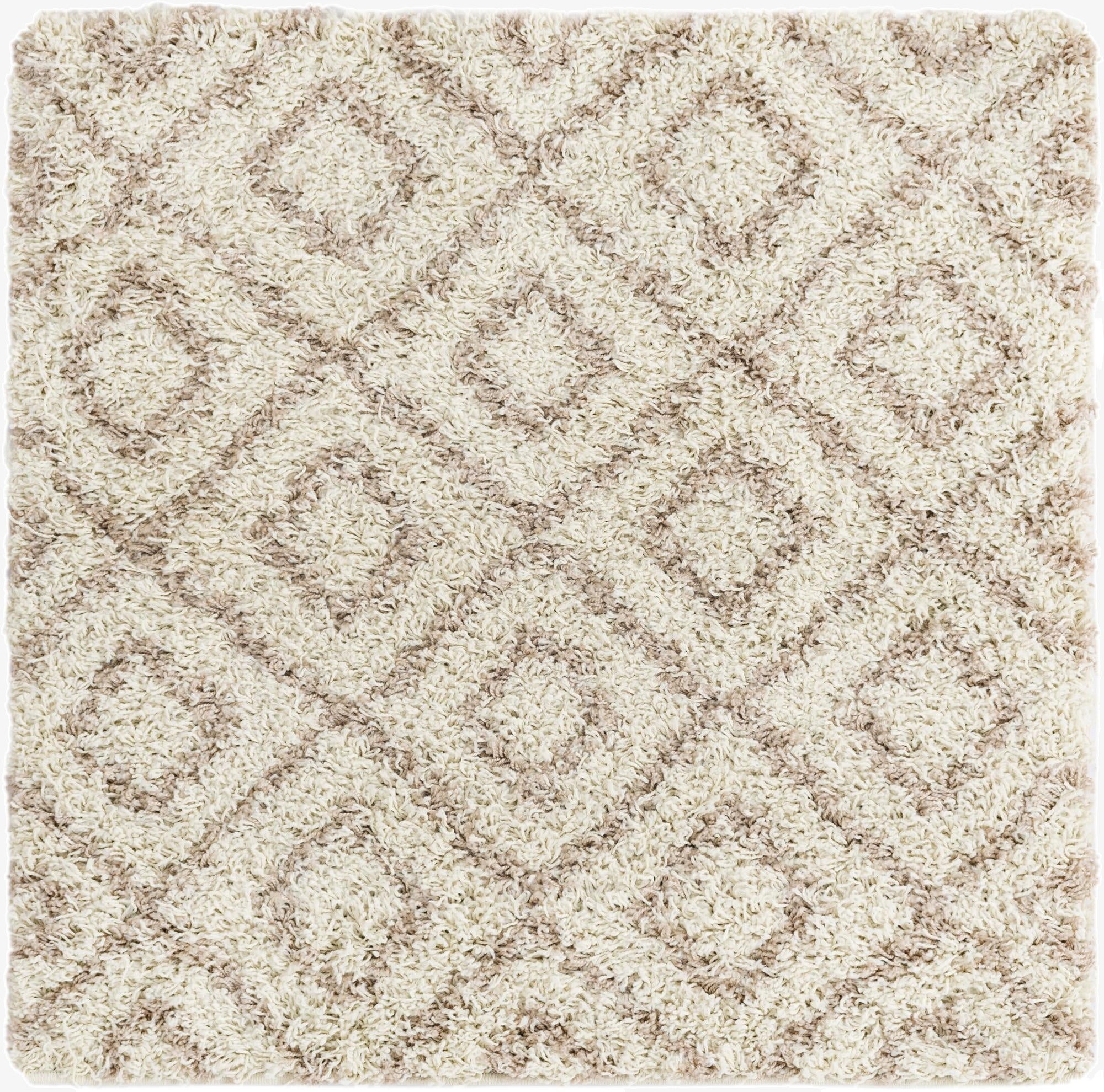  3' 3 x 3' 3 Lattice Shag Square Rug