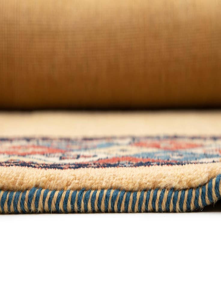 Detail image of 5' x 5' Hand Knotted Luribaft Persian Square Rug