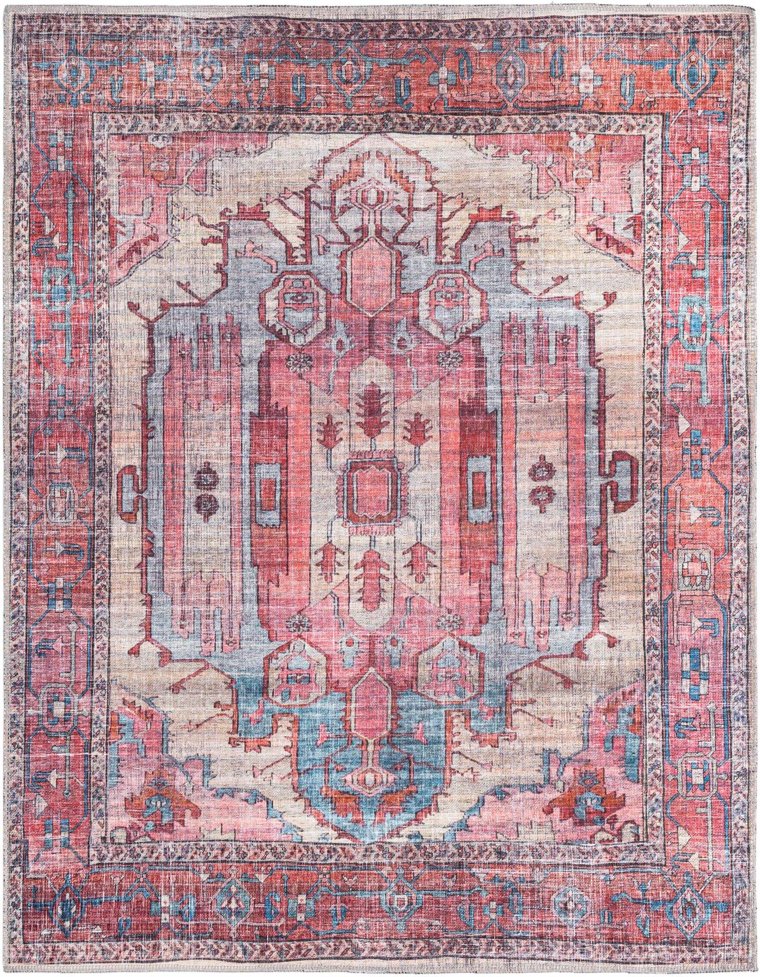 Primary image  5' 3 x 5' 3  Washable Maahru Square Rug