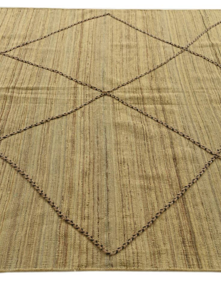 Detail image of  5' 6 x 6' 8  Hand Knotted Moroccan Wool Square Rug